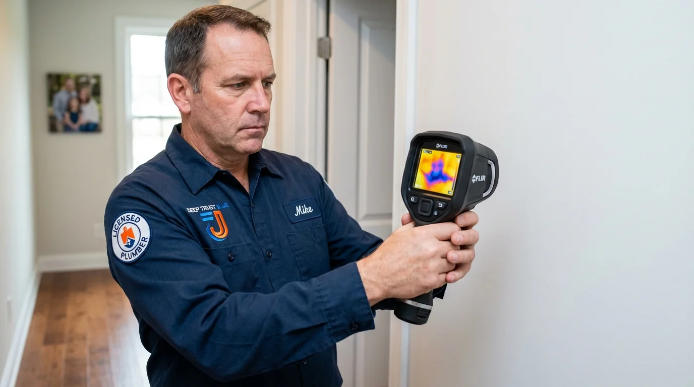 Thermal imaging leak detection by Johns Plumbing LLC in Ashland